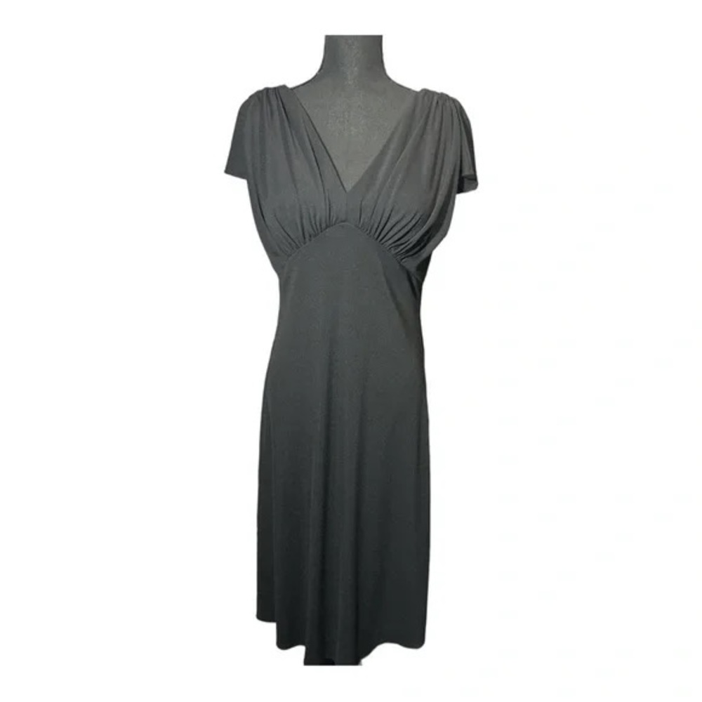 Elegant Gray Midi Dress